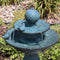Sunnydaze 2-Tier Ceramic Outdoor Water Fountain 27" - Resting Birds