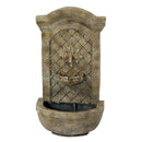 Sunnydaze Rosette Leaf Outdoor Wall Fountain