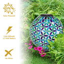 Sunnydaze 10-Inch Solar Glass Gazing Garden Globe