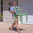 Sunnydaze Tristana Plastic Outdoor Dining Armchair