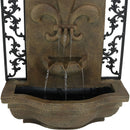 Sunnydaze French Lily Outdoor Wall Fountain