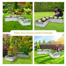 Sunnydaze Galvanized Steel Raised Garden Bed