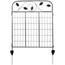 Single panel of vine and leaf fence
