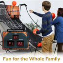 Sunnydaze Folding Indoor 2-Player Arcade Basketball Game with Electronic Scorer and 8 Game Modes
