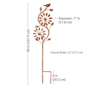 Sunnydaze Twirling Twigs Metal Wind Spinner