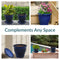 Sunnydaze Glazed Ceramic Planters with Saucers - Set of 2