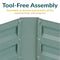 Sunnydaze Galvanized Steel Raised Garden Bed
