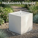 Sunnydaze Rectangle Polystone Outdoor Bubble Fountain