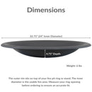 Sunnydaze Outdoor Fire Pit Bowl Replacement for Stand or DIY