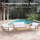 Sunnydaze Bodie 3-Piece Patio Furniture Set - Outdoor Patio Conversation Set