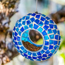 Sunnydaze Mosaic Fly-Through Hanging Bird Feeder - Set of 12
