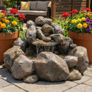 Sunnydaze Rocky Ravine Outdoor Water Fountain - 18" H