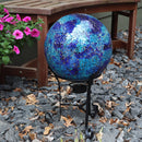 Blue gazing globe on stand