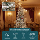 Sunnydaze Stately and Slim Artificial Christmas Tree - Unlit