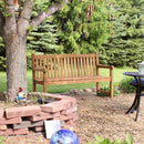 Sunnydaze 2-Person Teak Patio Bench for Outside