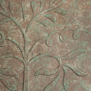 Sunnydaze Ivy and Sage Metal Bird Bath - Rustic Patina - 12.25"