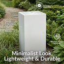 Sunnydaze Rectangle Polystone Outdoor Bubble Fountain