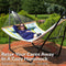 Sunnydaze Quilted 2-Person Hammock with Multi-Use Universal Stand