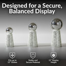 Sunnydaze Mosaic Glass Gazing Ball Stand for Outdoor Garden