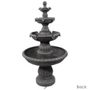 Sunnydaze Mediterranean 4-Tier Outdoor Water Fountain with Electric Pump