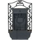 Sunnydaze French Lily Outdoor Wall Fountain