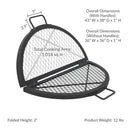Sunnydaze Round Folding Camping Grill Grate