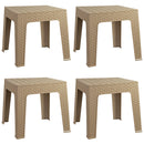 Sunnydaze Outdoor Square Plastic Adirondack Patio Side Table