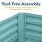 Sunnydaze Galvanized Steel Raised Garden Bed