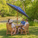 Sunnydaze 8.5 ft Outdoor Patio Umbrella - Faux Woodgrain Finish