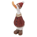 Sunnydaze 20" Decorative Christmas Goose Statue in Sweater and Hat