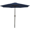 Sunnydaze Aluminum 9 Foot Patio Umbrella with Tilt & Crank