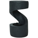 Sunnydaze Winding Showers Tabletop Fountain  displayed on a white background. The image features a brown tabletop fountain with a winding water feature design and decorative finish. This indoor or outdoor water accent adds a relaxing touch to patios, gardens, decks, offices, and living spaces.
