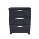 Sunnydaze 3-Tier Plastic Storage Drawers