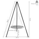 Sunnydaze Campfire Tripod with Grill Grate