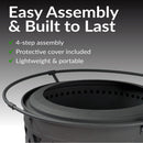 Sunnydaze Crossweave Outdoor Smokeless Fire Pit - 30"