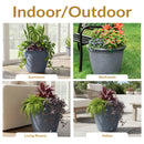 Sunnydaze Anjelica Polyresin Large Round Outdoor Planter