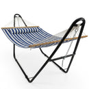 Sunnydaze 2-Person Quilted Fabric Double Hammock with Pillow