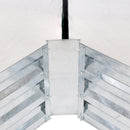 Sunnydaze Steel Raised Garden Bed and Mini Greenhouse Kit - Clear