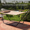 Sunnydaze Quilted 2-Person Hammock with Multi-Use Universal Stand