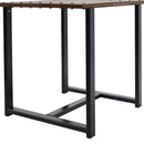 Sunnydaze European Chestnut Wood Rectangle Side Table