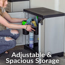 Sunnydaze Plastic Garage Storage Cabinet with Adjustable Shelf