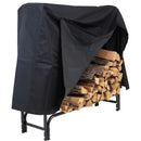 Sunnydaze Outdoor Firewood Log Rack Cover - Black