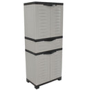 Sunnydaze Plastic Garage Storage Cabinet with 2 Adjustable Shelves