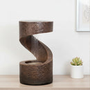 Sunnydaze Winding Showers Indoor Waterfall Fountain with LED Light - 14"