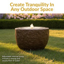 Sunnydaze Polystone Outdoor Bubble Fountain