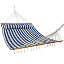 Sunnydaze 2-Person Quilted Fabric Double Hammock with Pillow