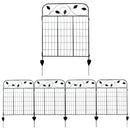 Sunnydaze 4-Piece Romantic Vines Decorative Garden Fence Panels - 10-Feet Overall