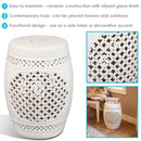Sunnydaze Ceramic Garden Stool Side Table