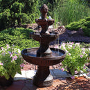 Sunnydaze Flower Blossom Outdoor Electric 3-Tier Water Fountain - 43" H