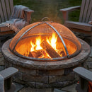 Sunnydaze Round Stainless Steel Fire Pit Spark Screen